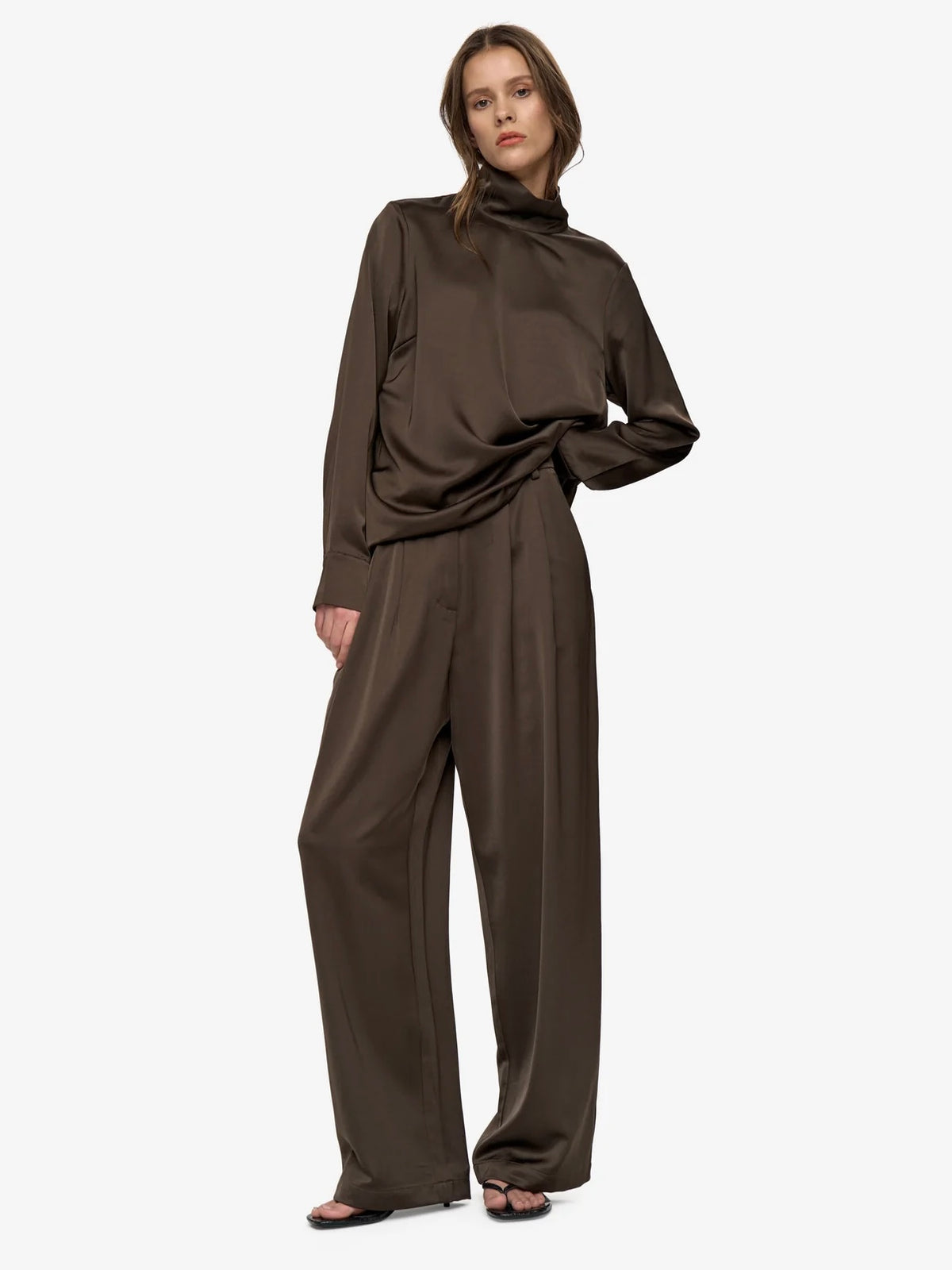 Aimee Pants, Dark Brown
