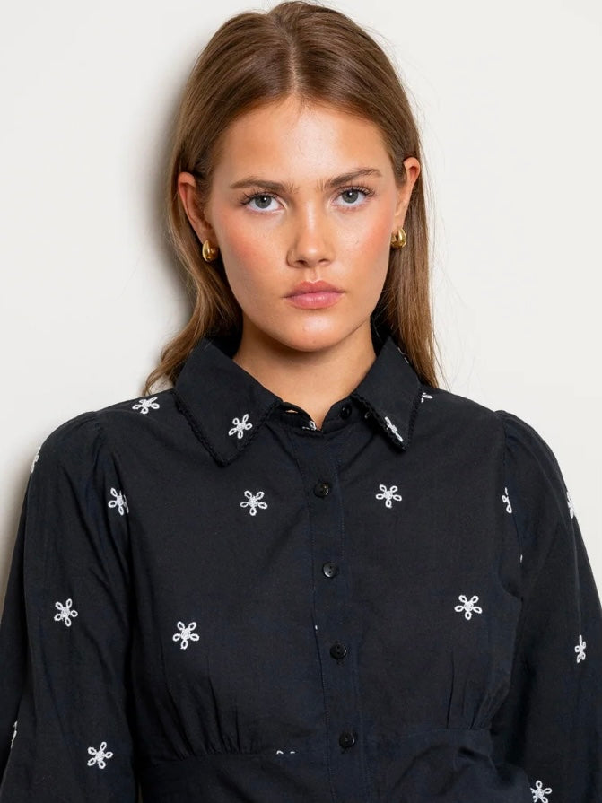 Live Blouse, Noir Embroidery