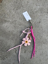 Bag Charm, Pink Flower
