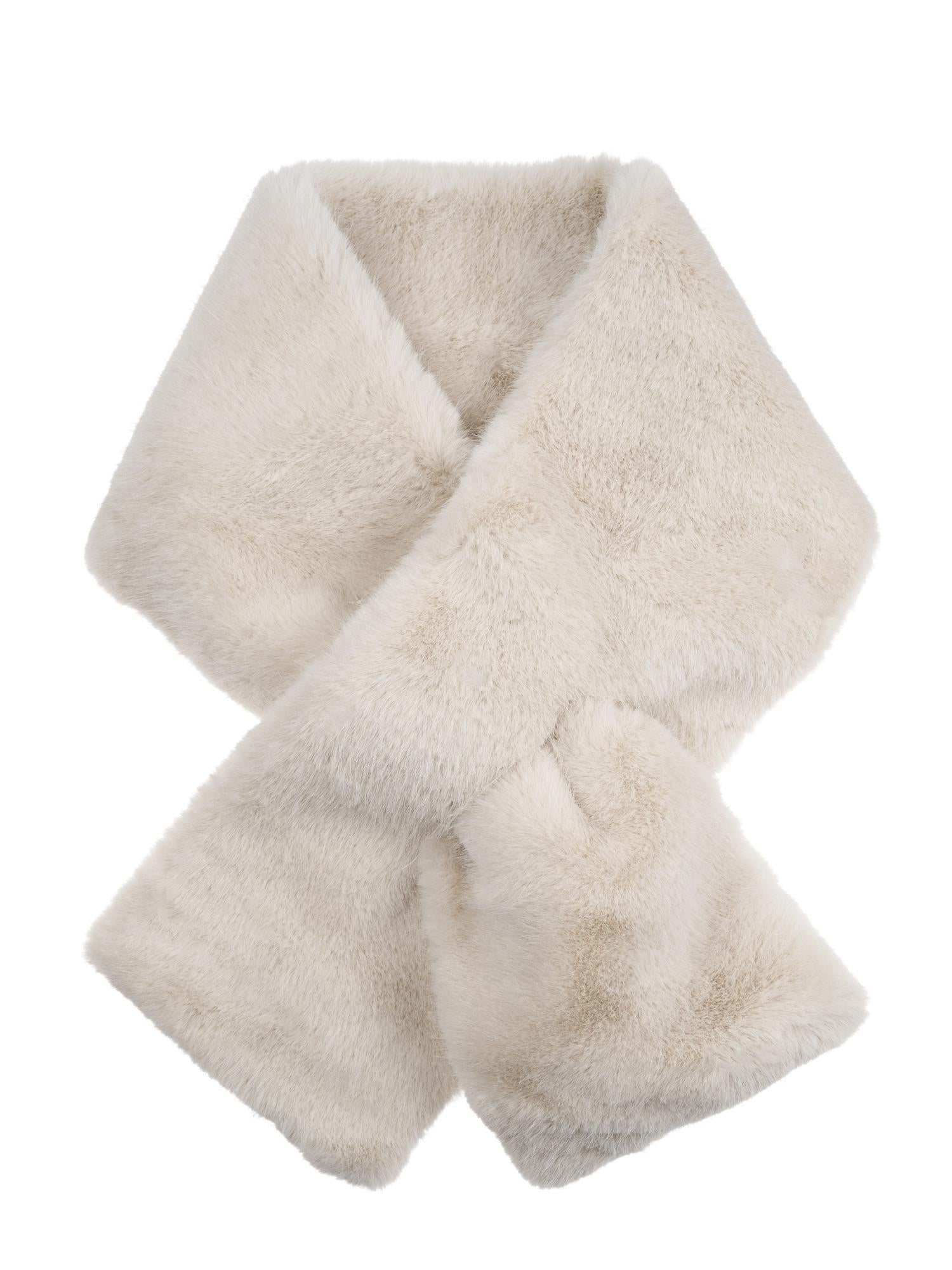 Faux Fur Mink Scarf, Sand