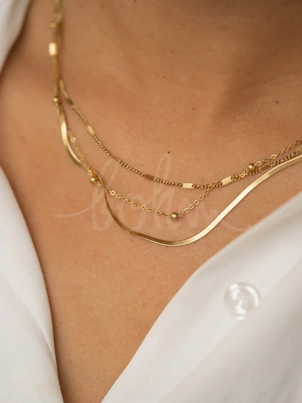 Foxy necklace, Gold