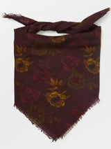 Magna Flower Siw Scarf, Brown