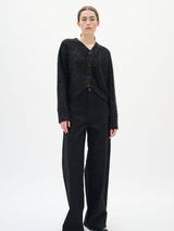 TEJAS IW CARDIGAN, Black