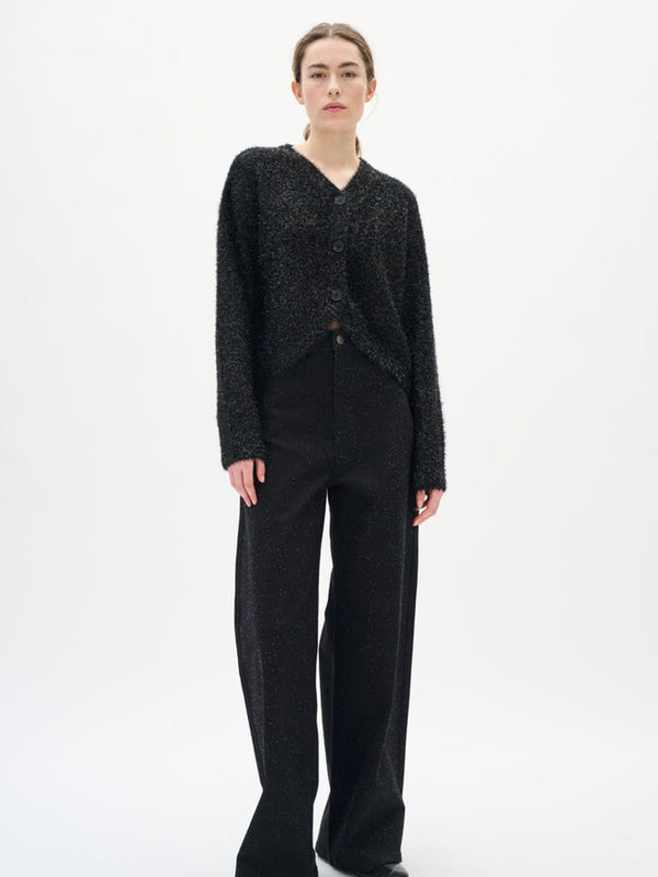 TEJAS IW CARDIGAN, Black
