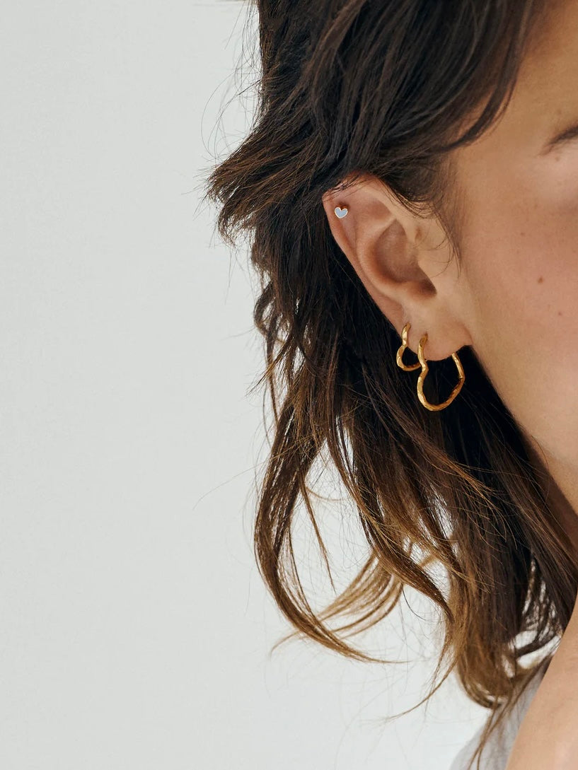 Hoops Organic Heart Medium, Gold
