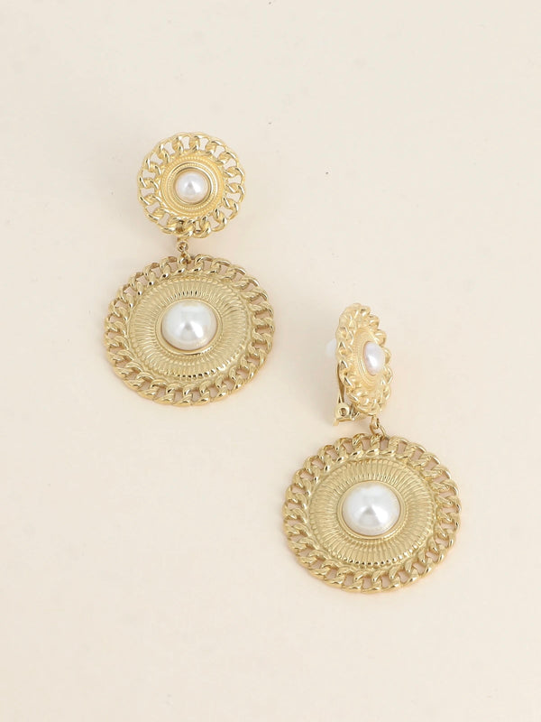 Pendant Clip curls, Gold