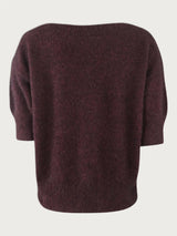 MOI Pullover, Red wine Melange