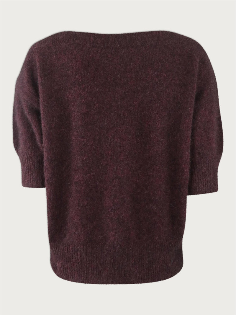 MOI Pullover, Red wine Melange
