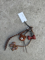 Bag Charm, Red Bow Teddy Bear