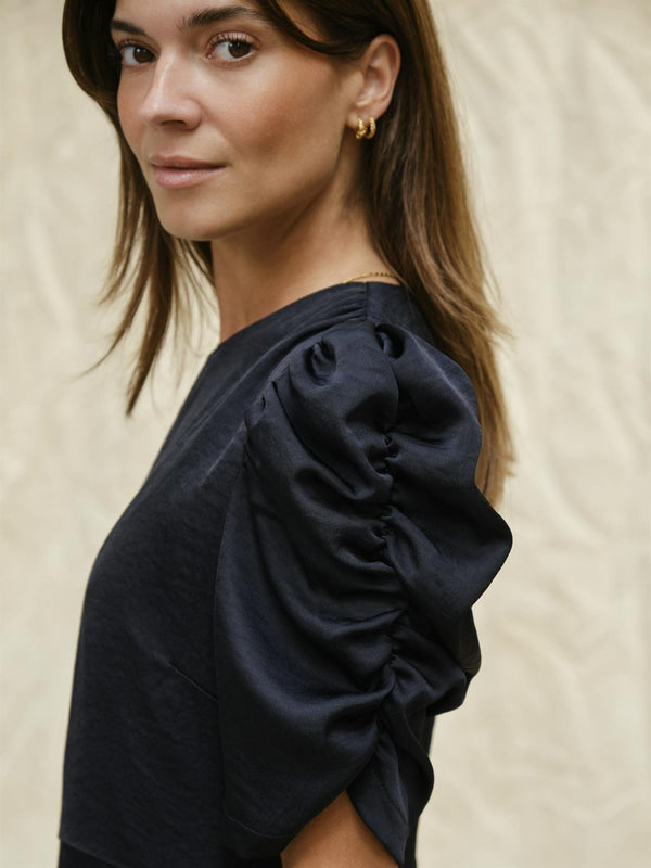 Benuti Solid Dress, Navy