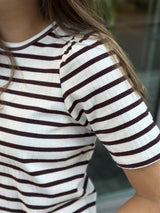 NEDDIE 1 T-shirt, Fudge/White