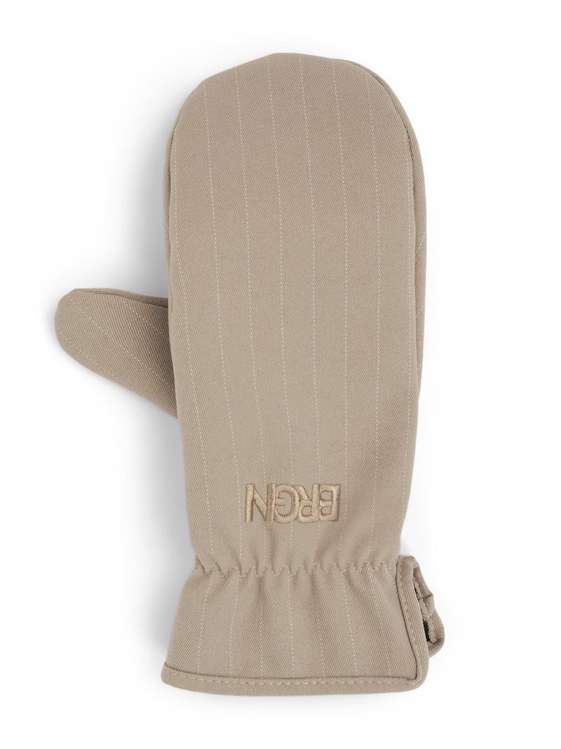 Mittens, Taupe pinstripe