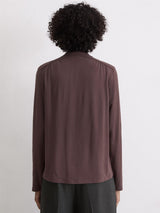 Jersey blouse, Black Cherry