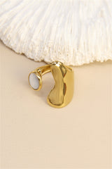 Ring, Natural white stone