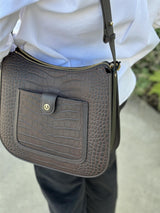 Bridesoft shoulderbag, Crocco Marron
