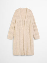 Cardigan, longsleeve, V-neck, Natural Stone