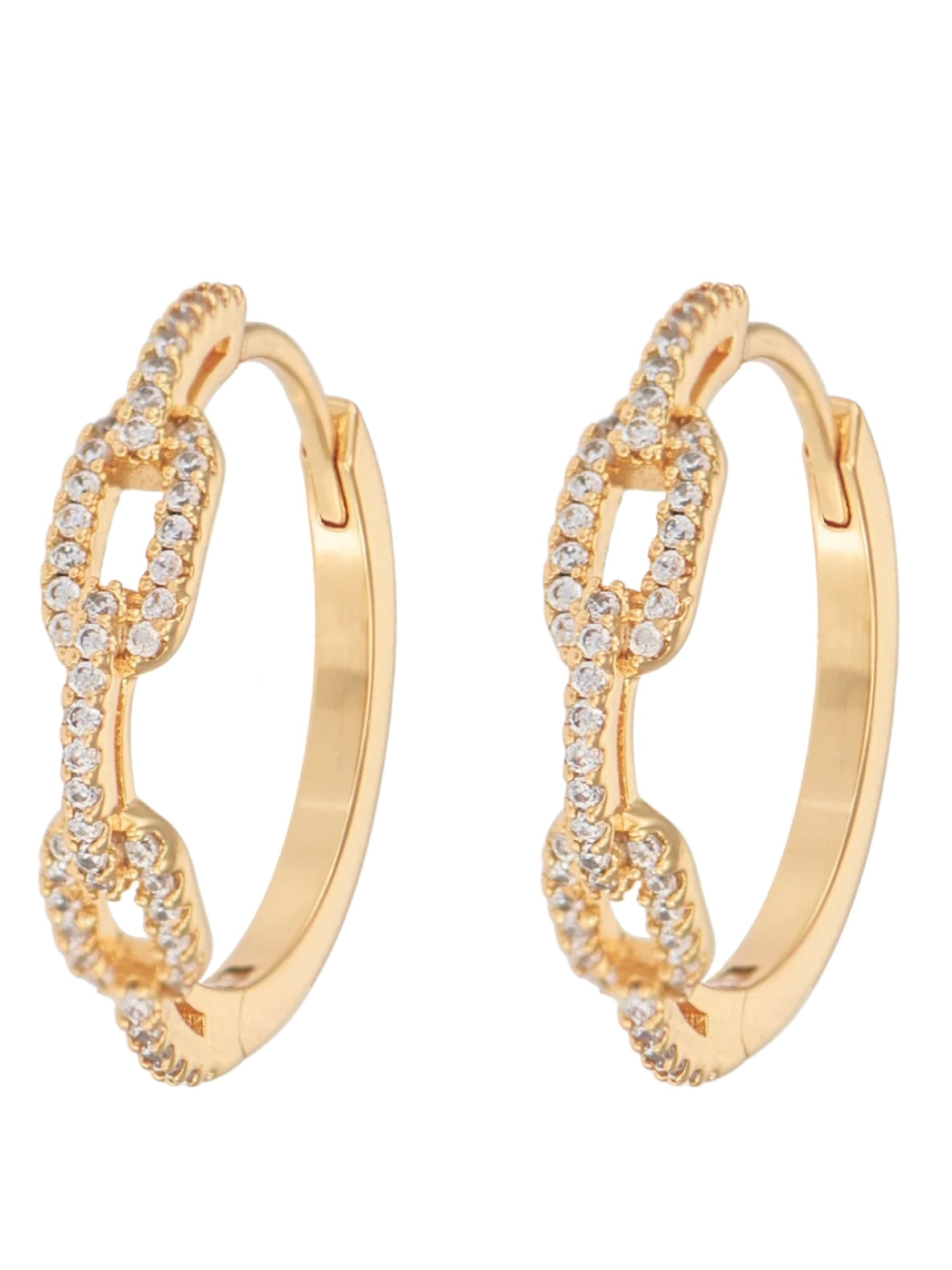 Earring, Large Chain hoops