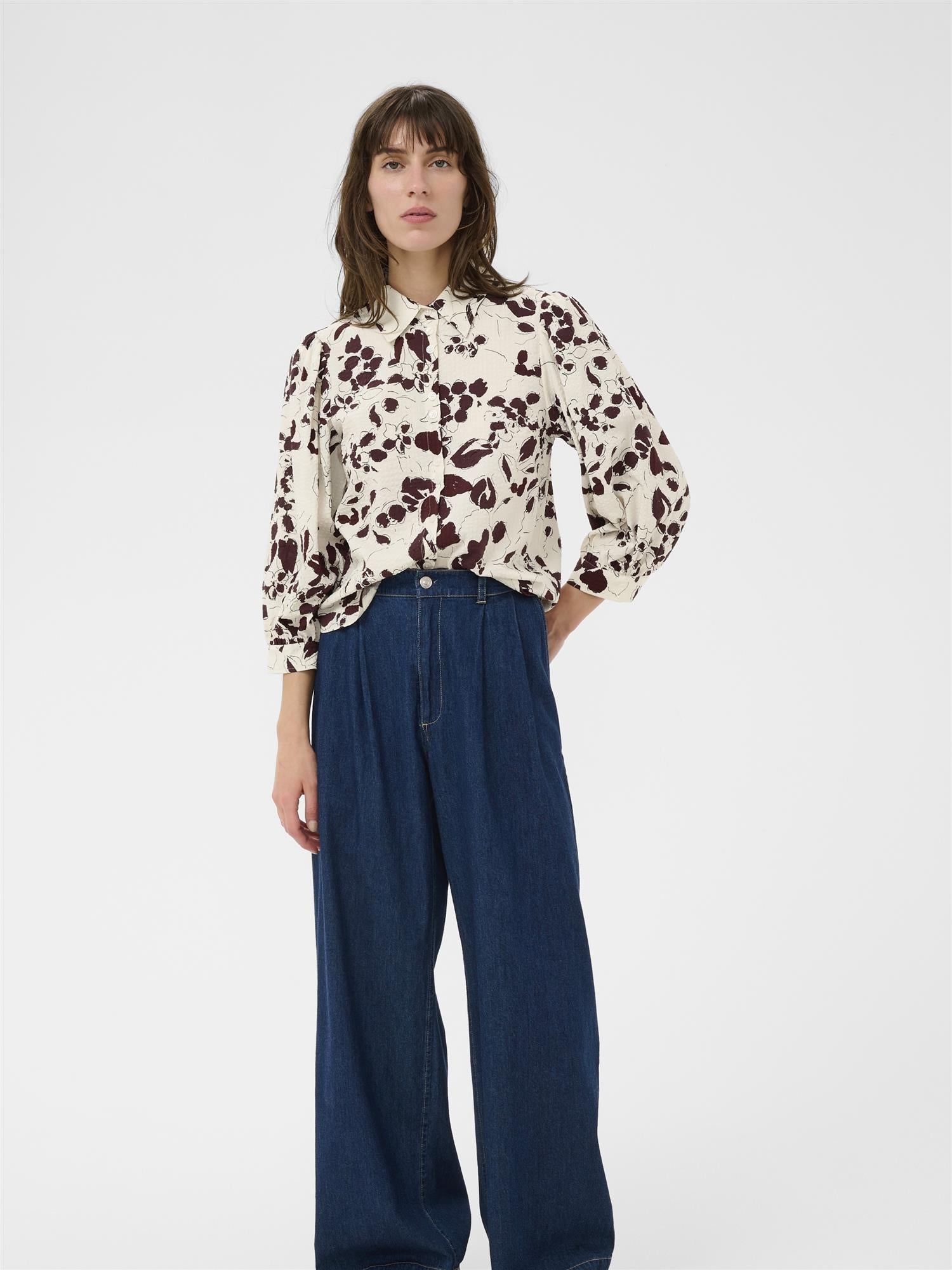 Anais PW Shirt, Burgunder