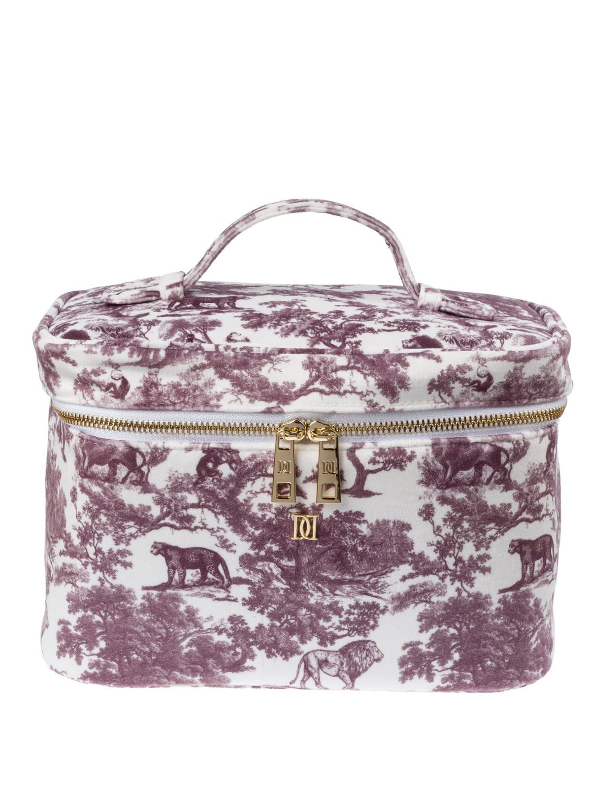 Velvet Vanity Bag Small, Bordeaux Savannah
