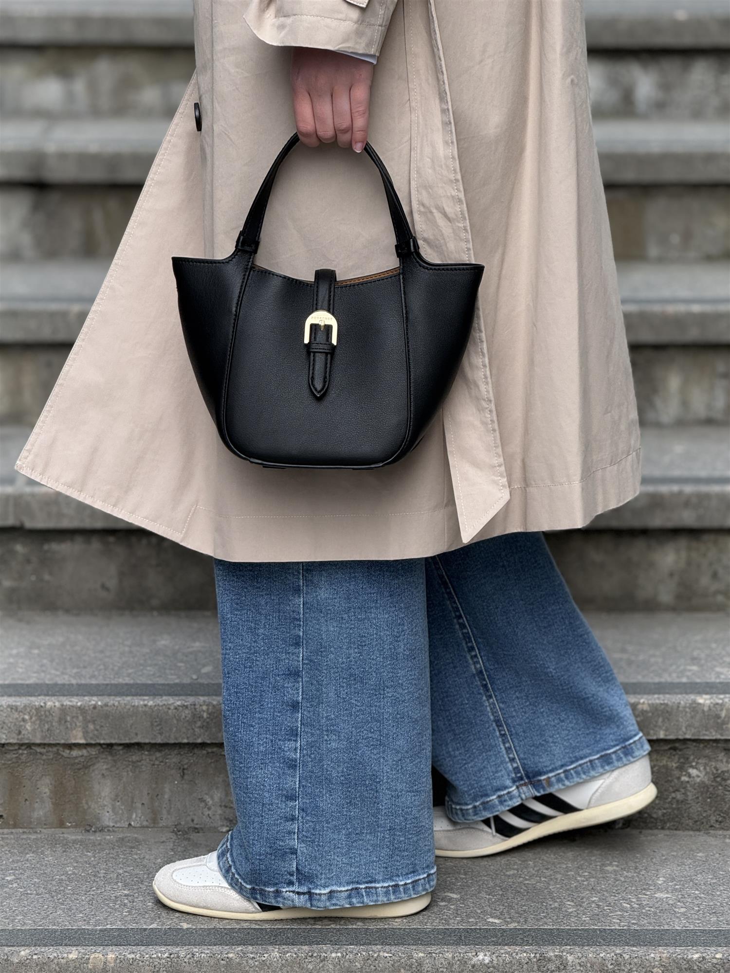 Lenvolee Small Shopper, Black