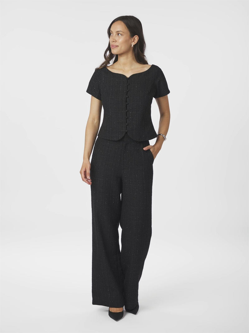 Tango Boucle Top, Black