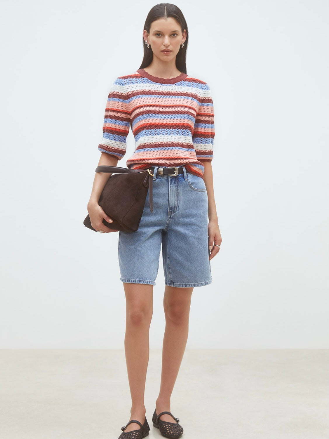 Panaca Knit Blouse, Striped