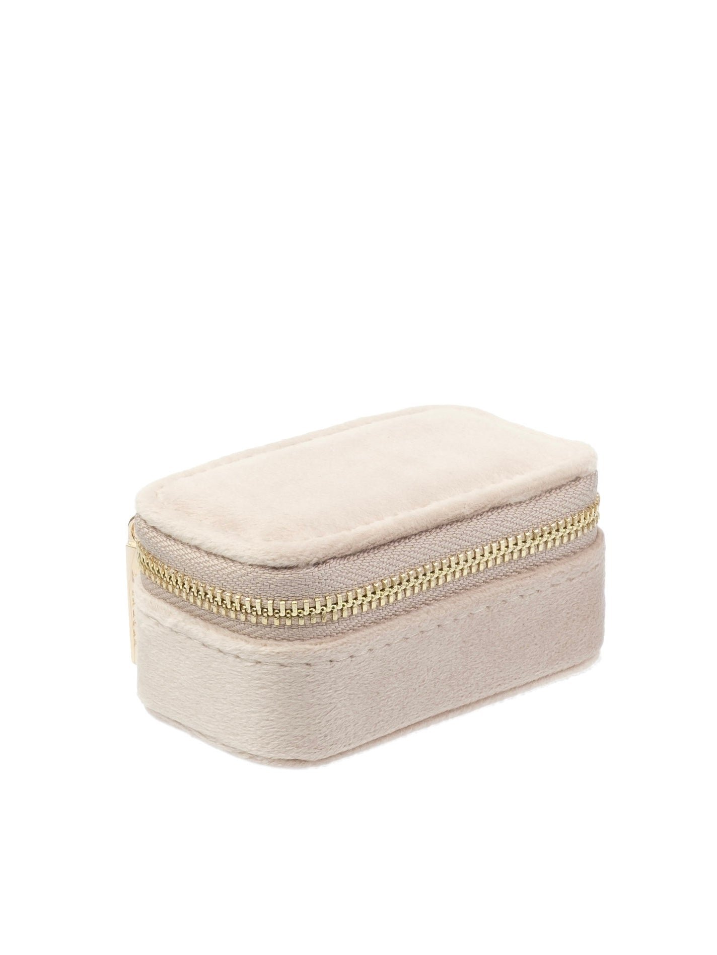Velvet Jewellery Box Micro, Dark Sand