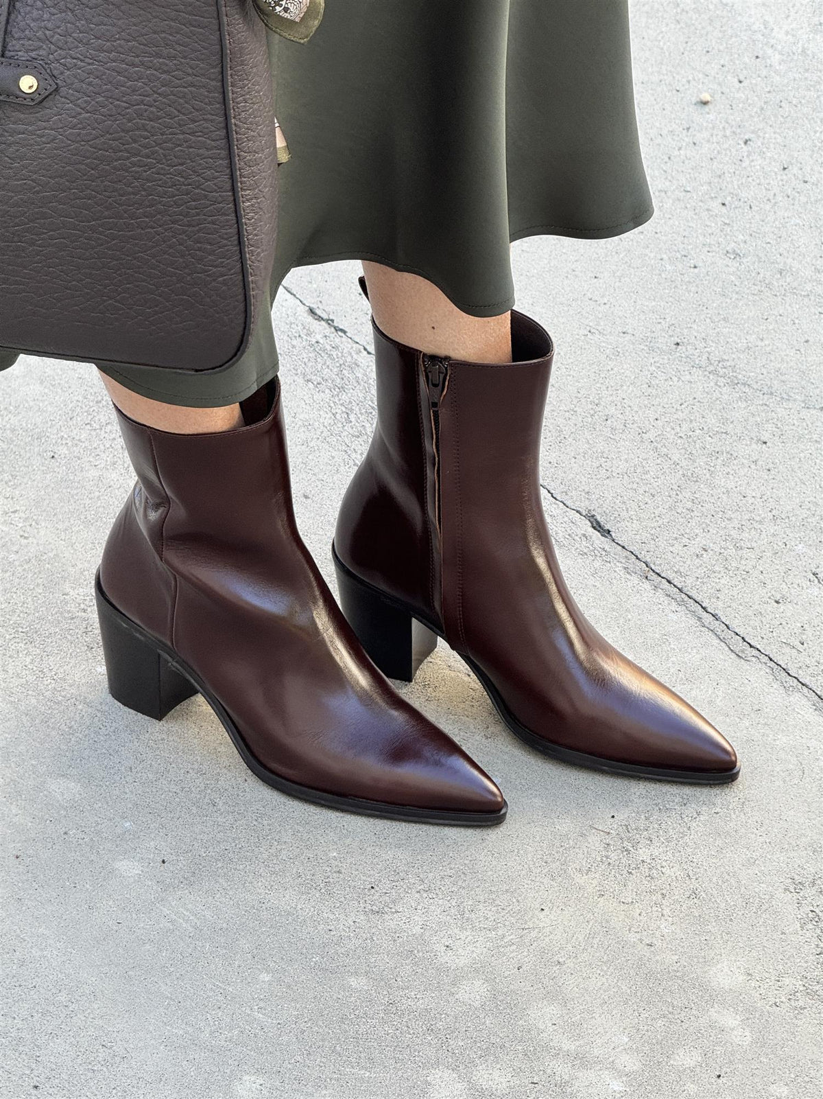 Boots, Tan Marte Calf 080, Brown