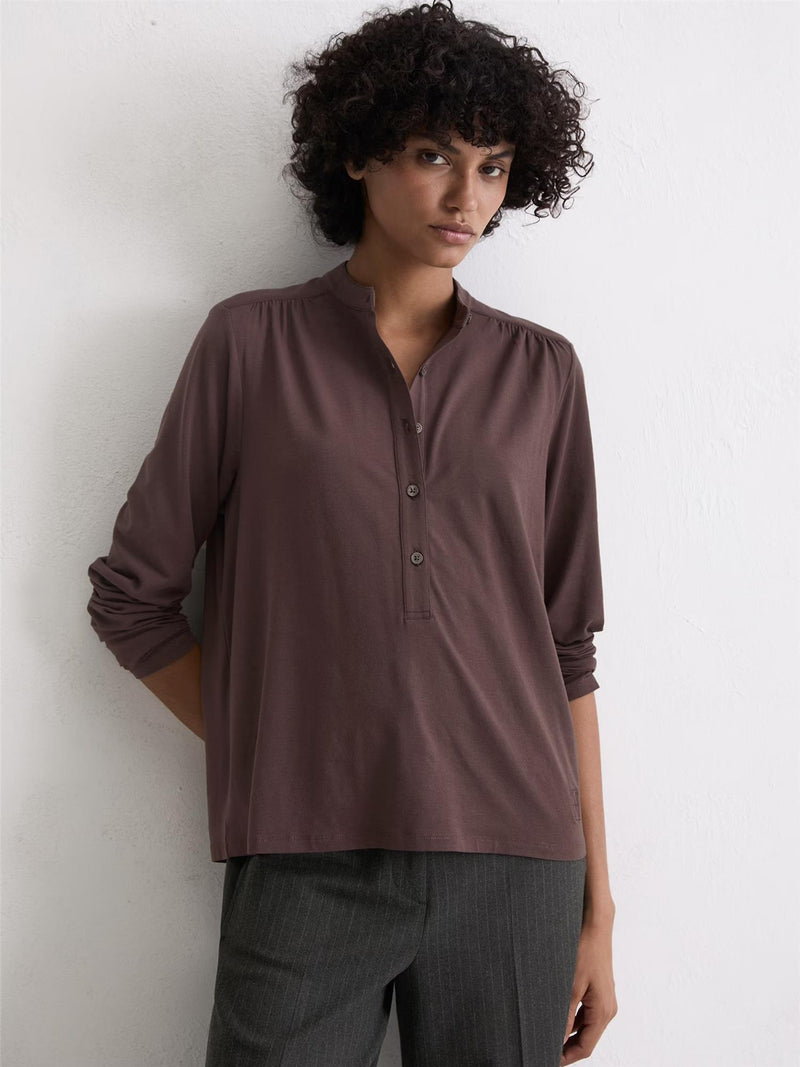 Jersey blouse, Black Cherry