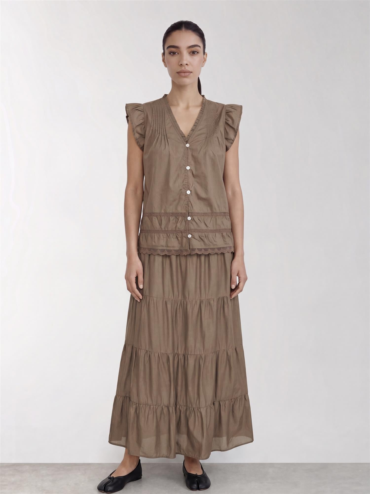 LR-ROSY 2 Blouse, Brown