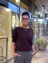 MOI Pullover, Red wine Melange