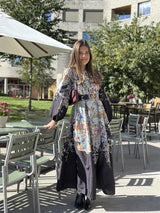 Flower Dress w/Mixed Buttons