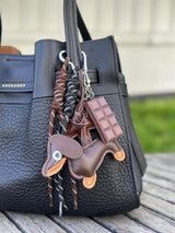 Bag Charm, Brown Dachs Chocolate