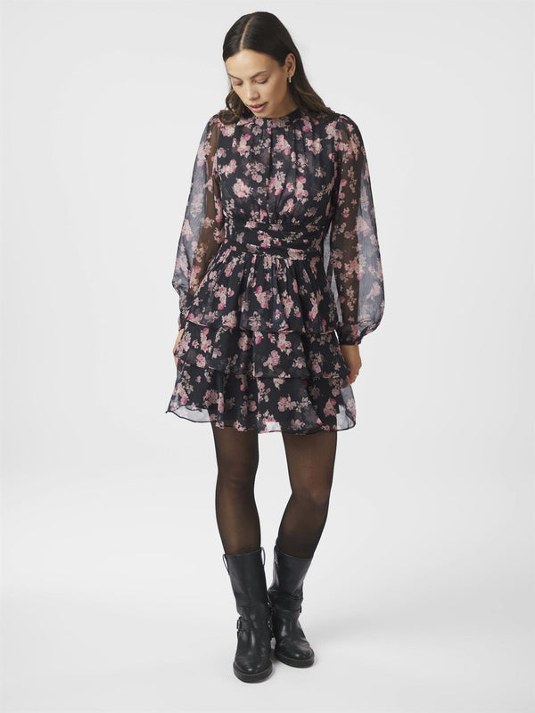 Mio Marigold Dress, Dark navy