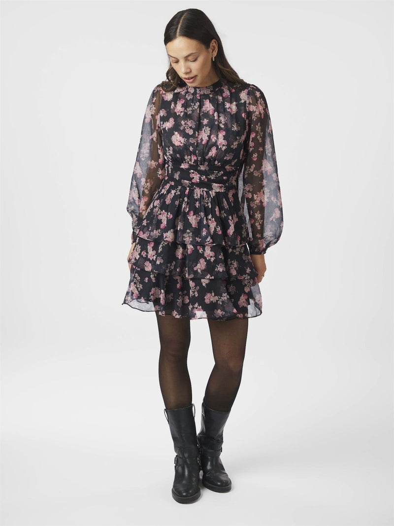 Mio Marigold Dress, Dark navy