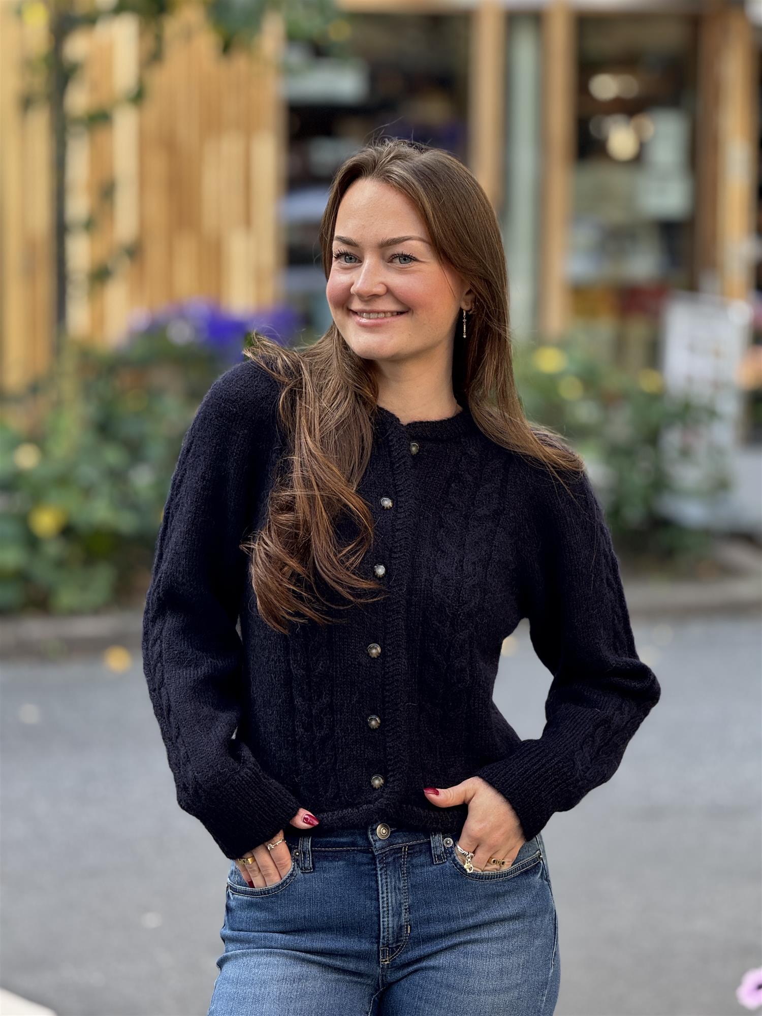 Edge Cardigan, Midnight Blue