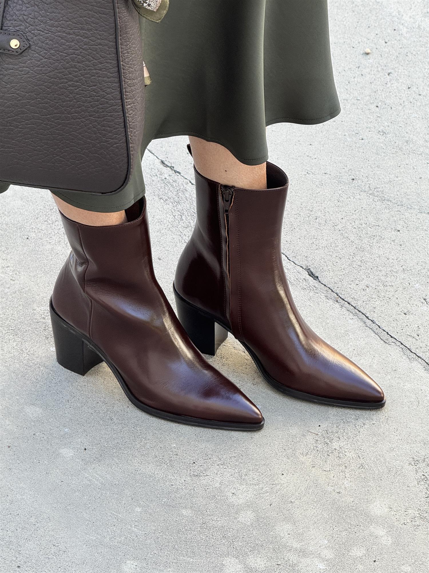 Boots, Tan Marte Calf 080, Brown