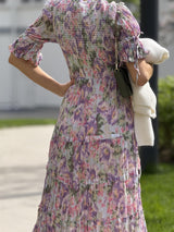 Bohemian Relaxed Dress, Brushed Flowers