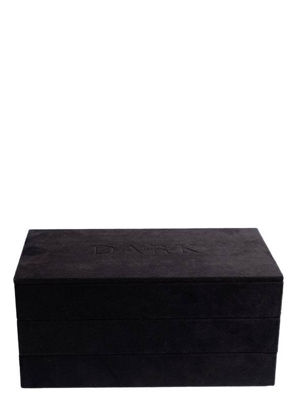 Velvet Stacker Jewellery Box, Black