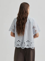 Limona Blouse, Gray Dawn