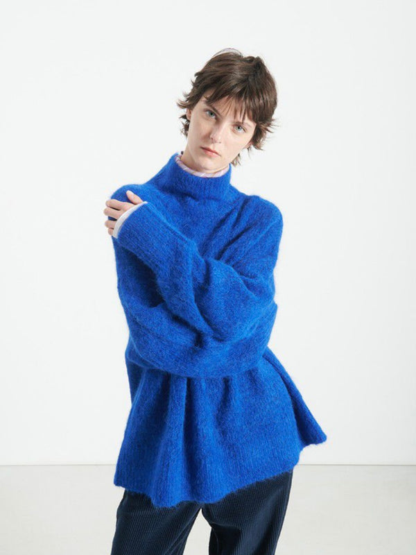 Niby Sweater T-Neck, Bleu