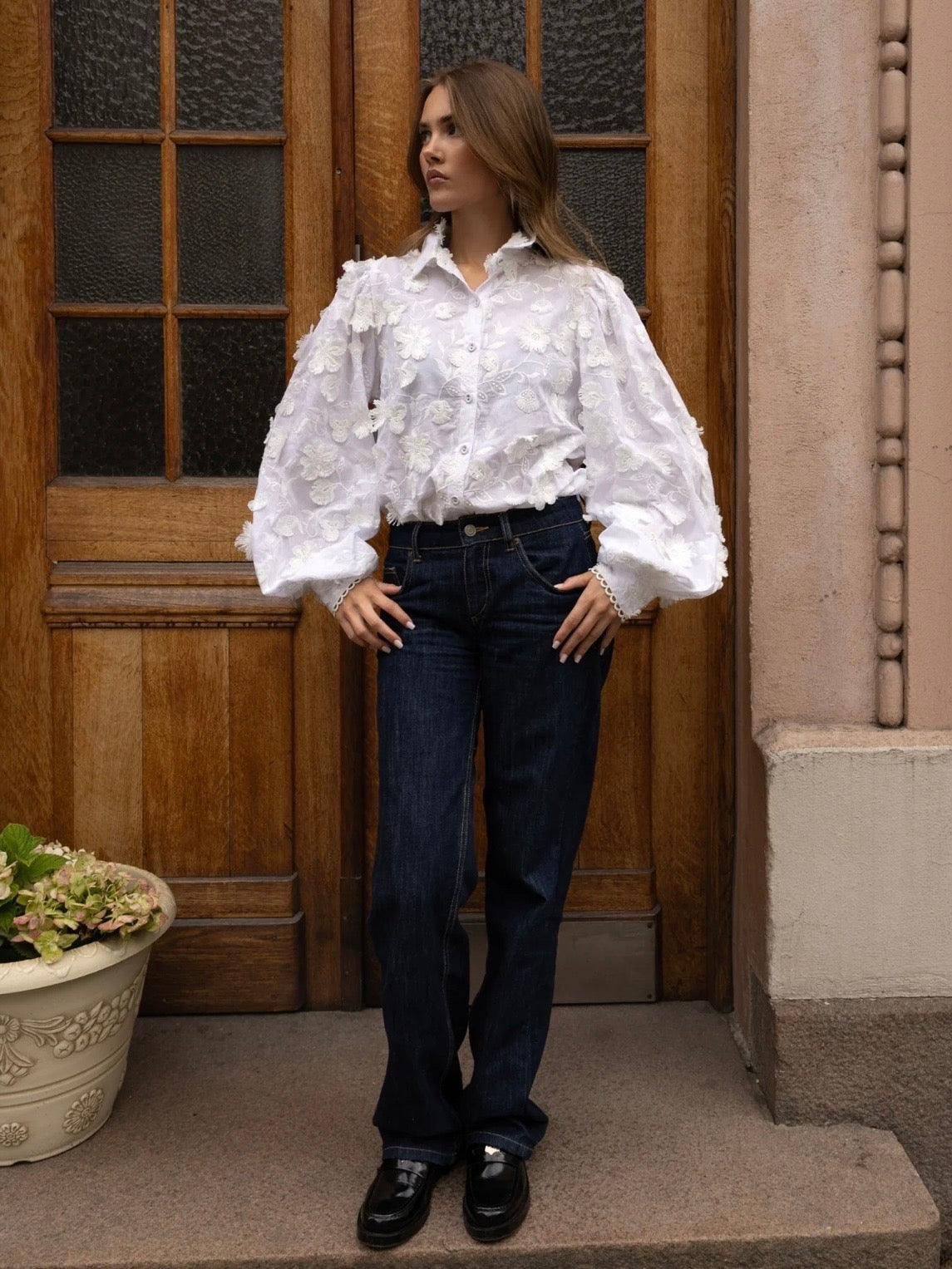 Anaya Shirt, Ivory Atelier