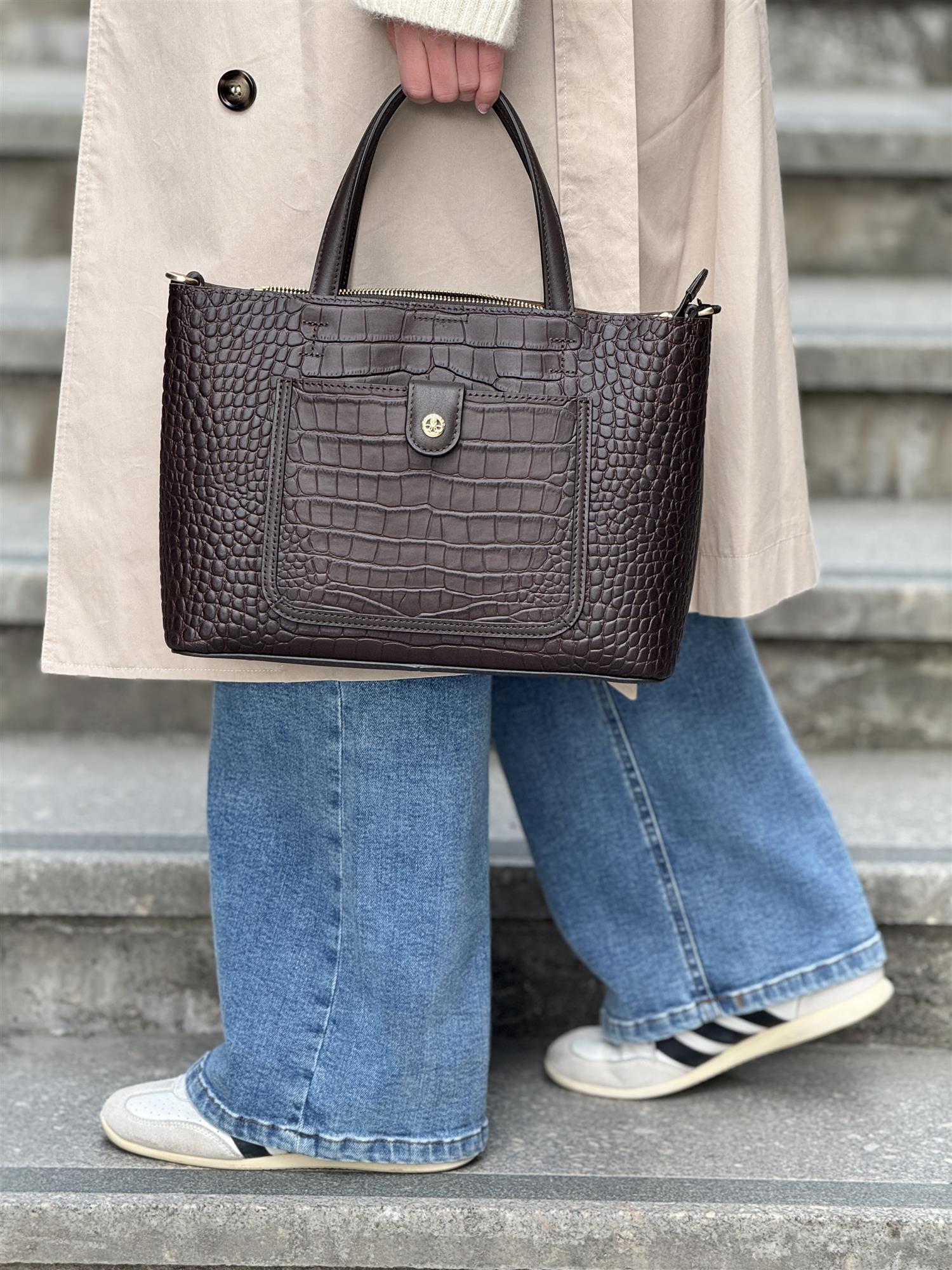 Bridesoft bag, Crocco Marron