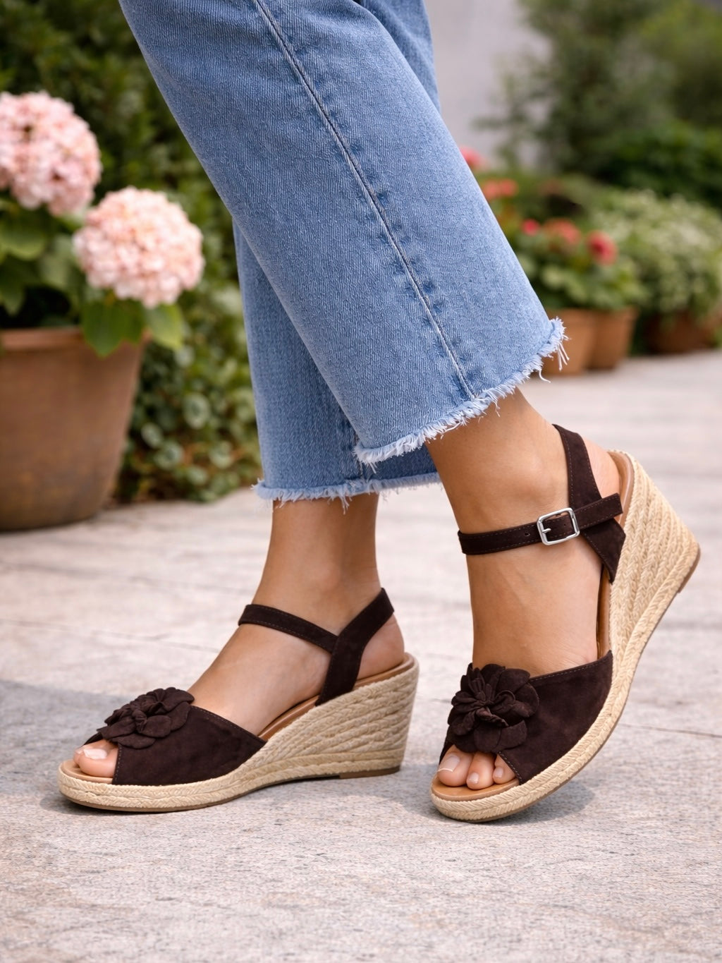 Espadrilles, T.moro suede, Brown