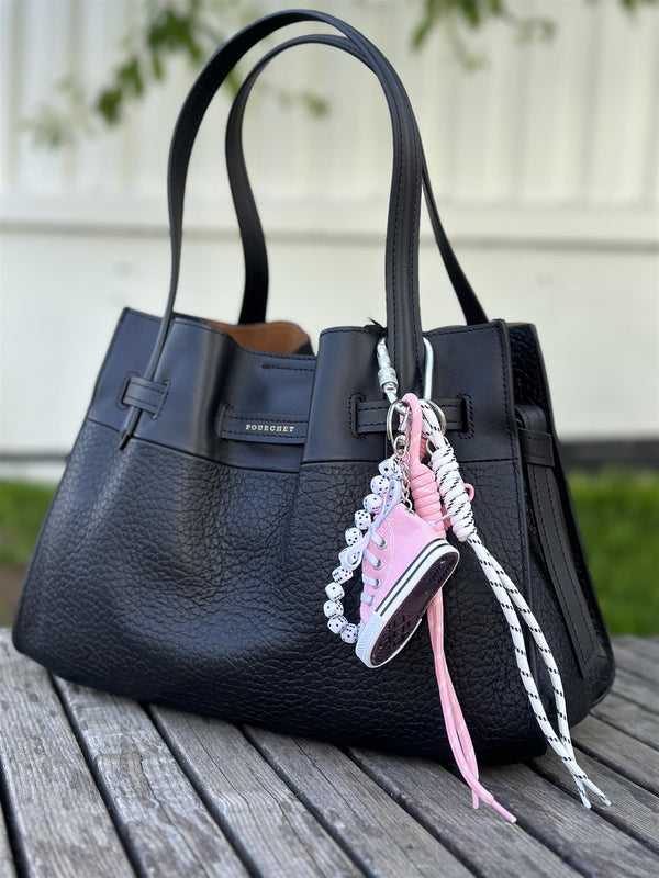 Bag Charm, Pink Basket Converse