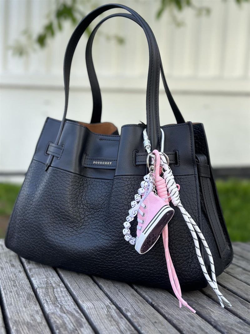 Bag Charm, Pink Basket Converse