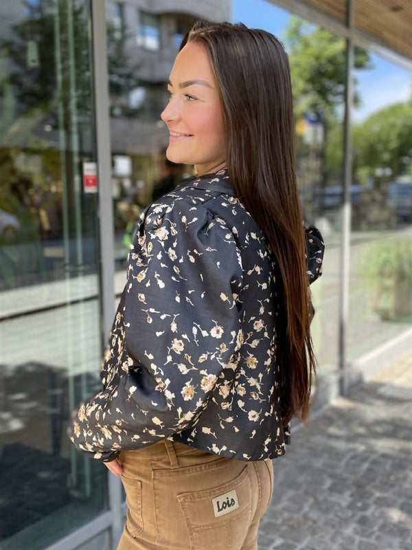 Tailored Satin Cropped Jacket