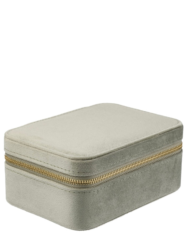 Velvet Jewellery Box, Milieu Green