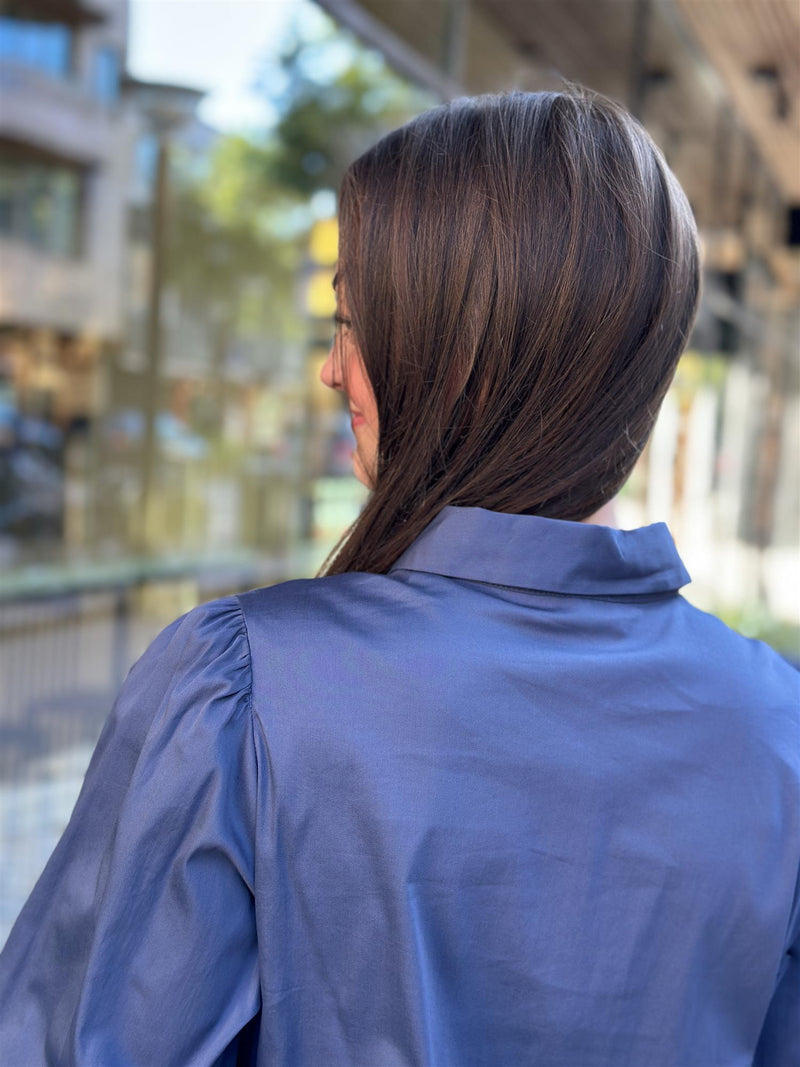 ISLA SOLID 95 shirt, Indigo Blue