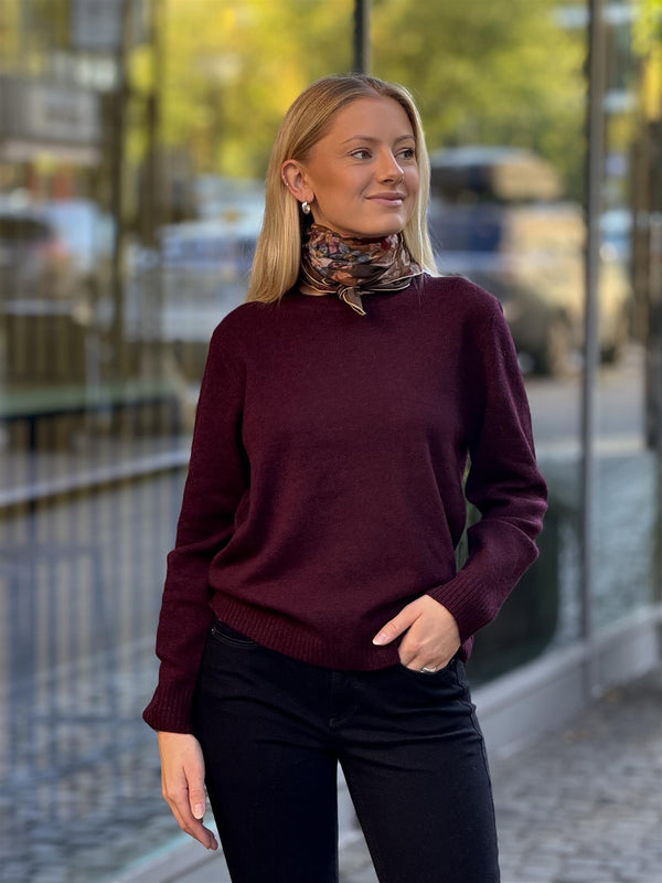 Preet pullover, Burgunder